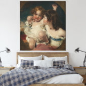 The Calmady Children (Emily, 1818-?1906, en Laura Canvas Afdruk (Insitu (Slaapkamer))