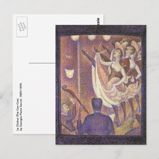 The Can Dance, Le Chahut van Georges Seurat Briefkaart (Voorkant / Achterkant)
