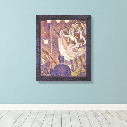 The Can Dance, Le Chahut van Georges Seurat Canvas Afdruk (Insitu (Houten vloer))