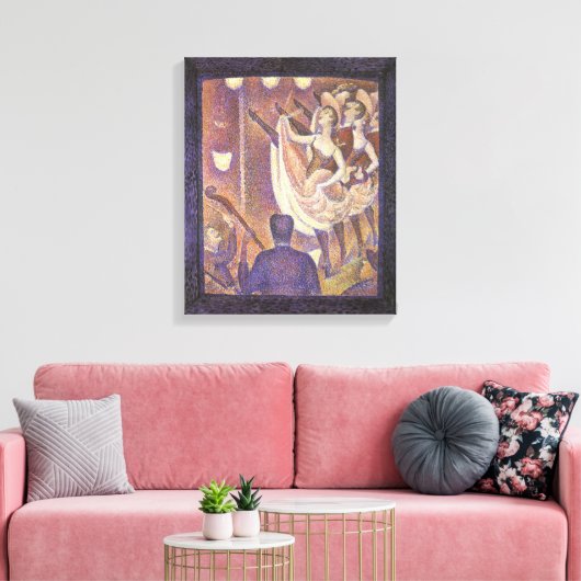 The Can Dance, Le Chahut van Georges Seurat Canvas Afdruk (Insitu (Woonkamer))