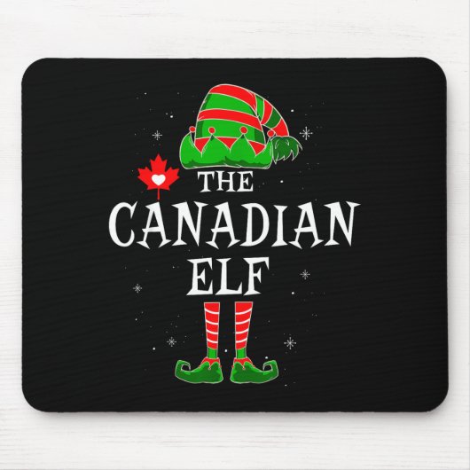 The Canadian Elf Group Matching Family Christmas C Muismat (Voorkant)