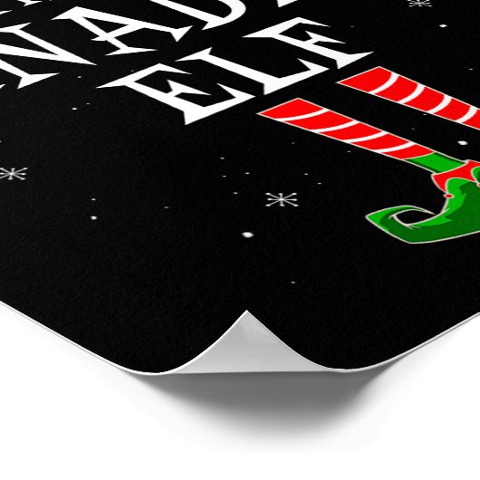 The Canadian Elf Group Matching Family Christmas C Poster (Hoek)