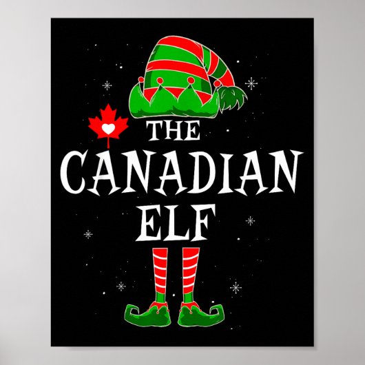 The Canadian Elf Group Matching Family Christmas C Poster (Voorkant)