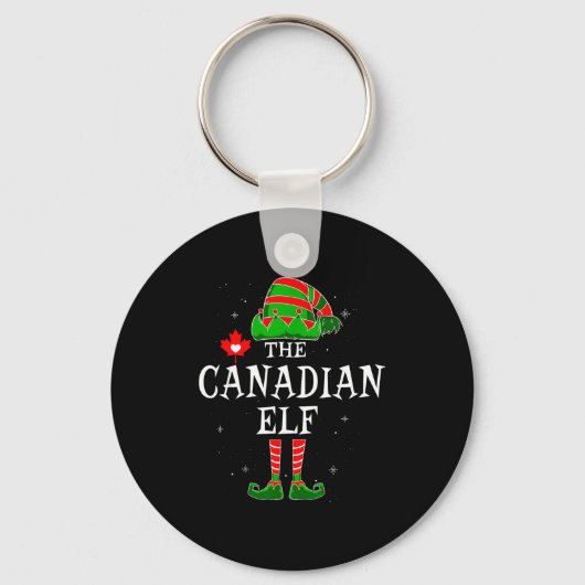 The Canadian Elf Group Matching Family Christmas C Sleutelhanger (Voorkant)