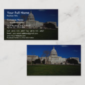 The Capitol building, Washington D.C., Verenigde S Visitekaartje (Voorkant / Achterkant)