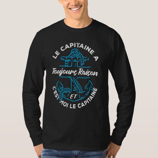 The captain is always right and it's me the captai t-shirt (Voorkant)
