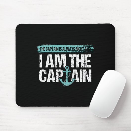The Captain Is Always Right - Fun Boot Captain Gif Muismat (Met muis)