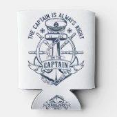 The captain is always right I'm the captain Blikjeskoeler (Achterkant)