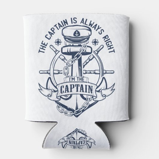 The captain is always right I'm the captain Blikjeskoeler (Achterkant)