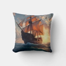 The Captain's Pride – Scheepskunst Worpdek  Kussen
