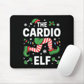 The Cardio Elf Funny Fitness Christmas Gym Workout Muismat (Met muis)