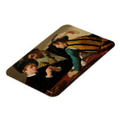 The Cardsharps, 1595, van Caravaggio Magneet (Linkerzijde)