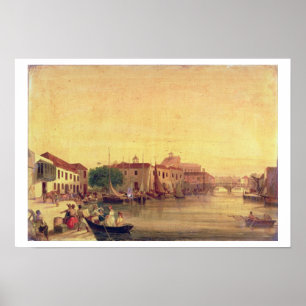 The Careenage, Bridgetown, Barbados, c.1848 Poster