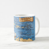 The Caribbean Map Mug Koffiemok (Voorkant rechts)