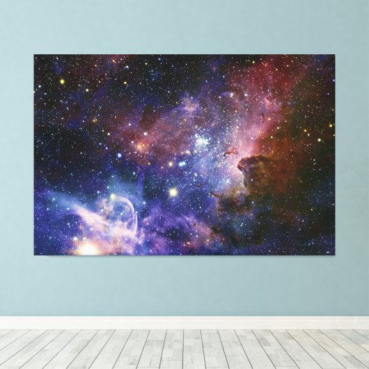 The Carina Nebula Eta Carina Nebula NGC 3372 Canvas Afdruk (Insitu (Houten vloer))