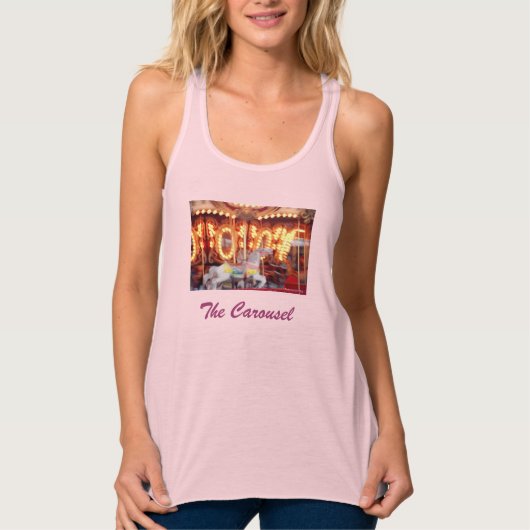 'The Carousel' Ladies' Racerback Tanktop (Voorkant)