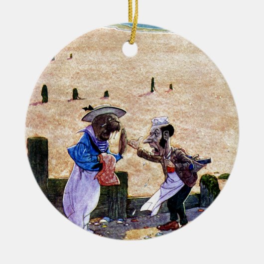 The Carpenter and the Walrus - Alice in Wonderland Keramisch Ornament (Voorkant)