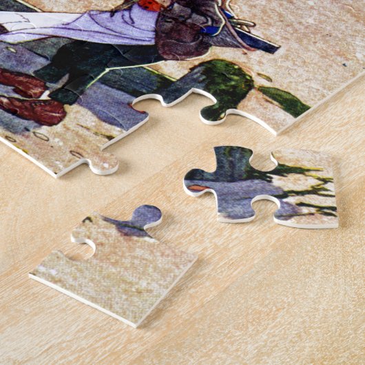 The Carpenter and the Walrus - Alice in Wonderland Legpuzzel (Zijkant)