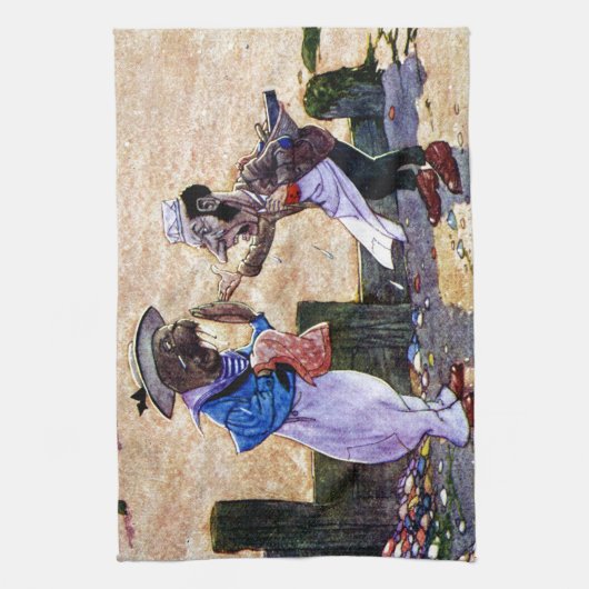 The Carpenter and the Walrus - Alice in Wonderland Theedoek (Verticaal)