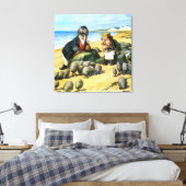 The Carpenter and the Walrus in Wonderland Canvas Afdruk (Insitu (Slaapkamer))