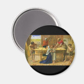 The Carpenter's Shop van John Everett Millais Magneet (Voorkant / Achterkant)