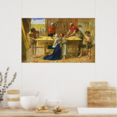 The Carpenter's Shop van John Everett Millais Poster (Keuken)