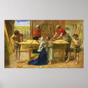 The Carpenter's Shop van John Everett Millais Poster