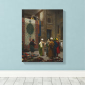 The Carpet Merchant, c.1887 (olie op canvas) Canvas Afdruk (Insitu (Houten vloer))