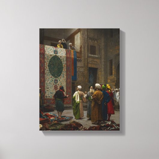 The Carpet Merchant, c.1887 (olie op canvas) Canvas Afdruk (Voorkant)