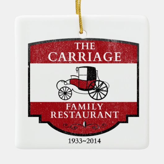 The Carriage House Restaurant La Mirada Keramisch Ornament (Voorkant)