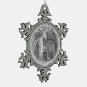 "The Carriage House" Tin Sneeuwvlok Ornament (Links)