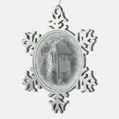 "The Carriage House" Tin Sneeuwvlok Ornament (Rechts)