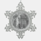 "The Carriage House" Tin Sneeuwvlok Ornament (Voorkant)