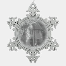 "The Carriage House" Tin Sneeuwvlok Ornament