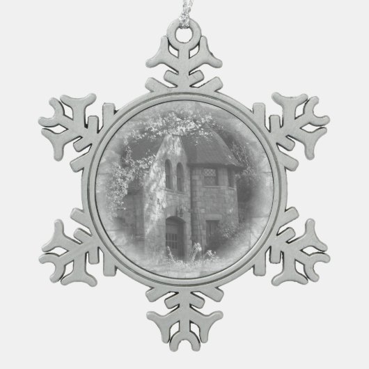 "The Carriage House" Tin Sneeuwvlok Ornament (Voorkant)