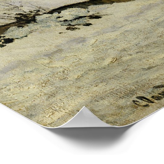 The Cart, of Road under Snow at Honfleur, 1865 Poster (Hoek)