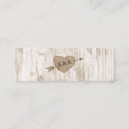 The Carved Heart Tree Wedding Collectie Website Mini Visitekaartje (Achterkant)