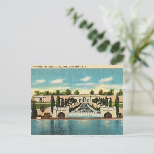 The Cascades, Meridian Hill Park, Washington D.C. Briefkaart (Staand voorkant)