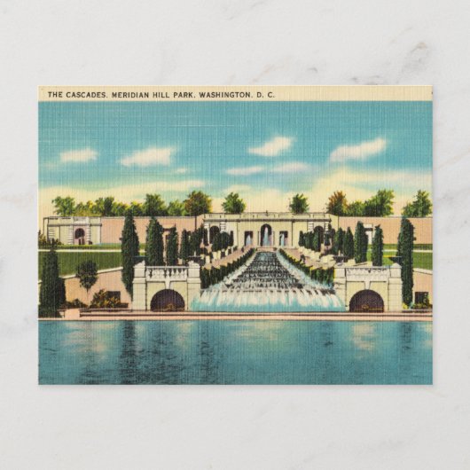 The Cascades, Meridian Hill Park, Washington D.C. Briefkaart (Voorkant)
