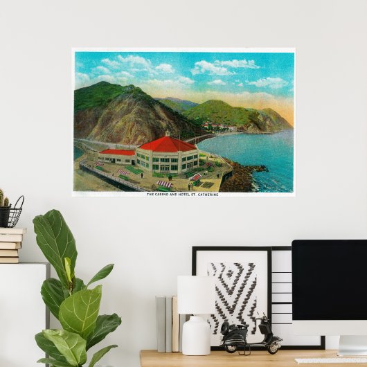 The Casino and Hotel St. Catherine Poster (Thuiskantoor)