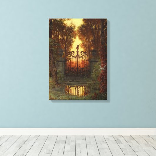 The Castle Gate (door Ferdinand Knab) Canvas Afdruk (Insitu (Houten vloer))