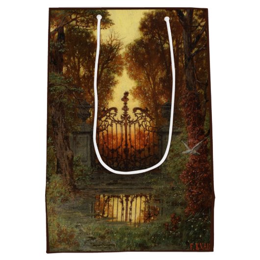 The Castle Gate (door Ferdinand Knab) Medium Cadeauzakje (Achterkant)