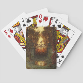 The Castle Gate (door Ferdinand Knab) Pokerkaarten