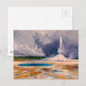 The Castle Geyser, Yellowstone National Park 1874 Briefkaart (Voorkant / Achterkant)