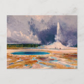 The Castle Geyser, Yellowstone National Park 1874 Briefkaart (Voorkant)