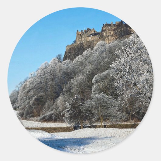 The Castle, Stirling, Schotland Ronde Sticker (Voorkant)