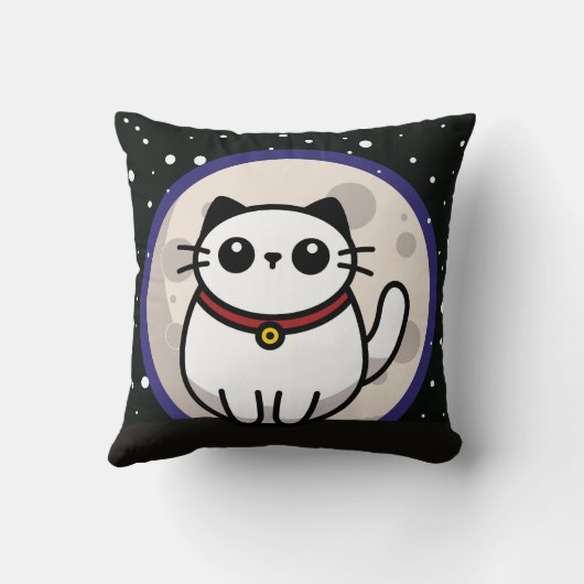 The Cat and The Moon 2025 Kussen (Achterkant)