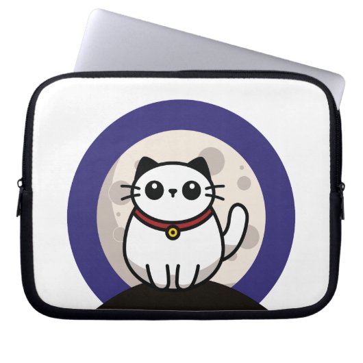 The Cat and The Moon 2025 Laptop Sleeve (Voorkant)