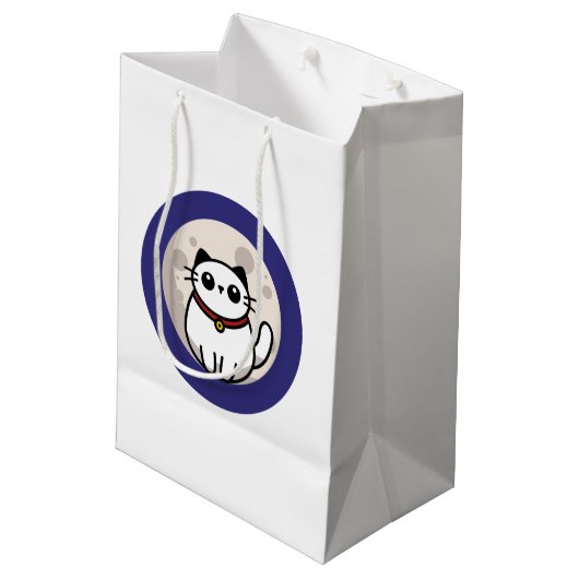 The Cat and The Moon 2025 Medium Cadeauzakje (Achterkant Gekanteld)