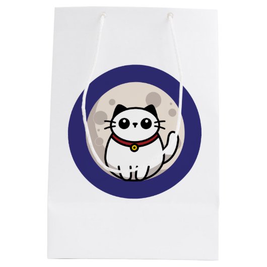 The Cat and The Moon 2025 Medium Cadeauzakje (Achterkant)